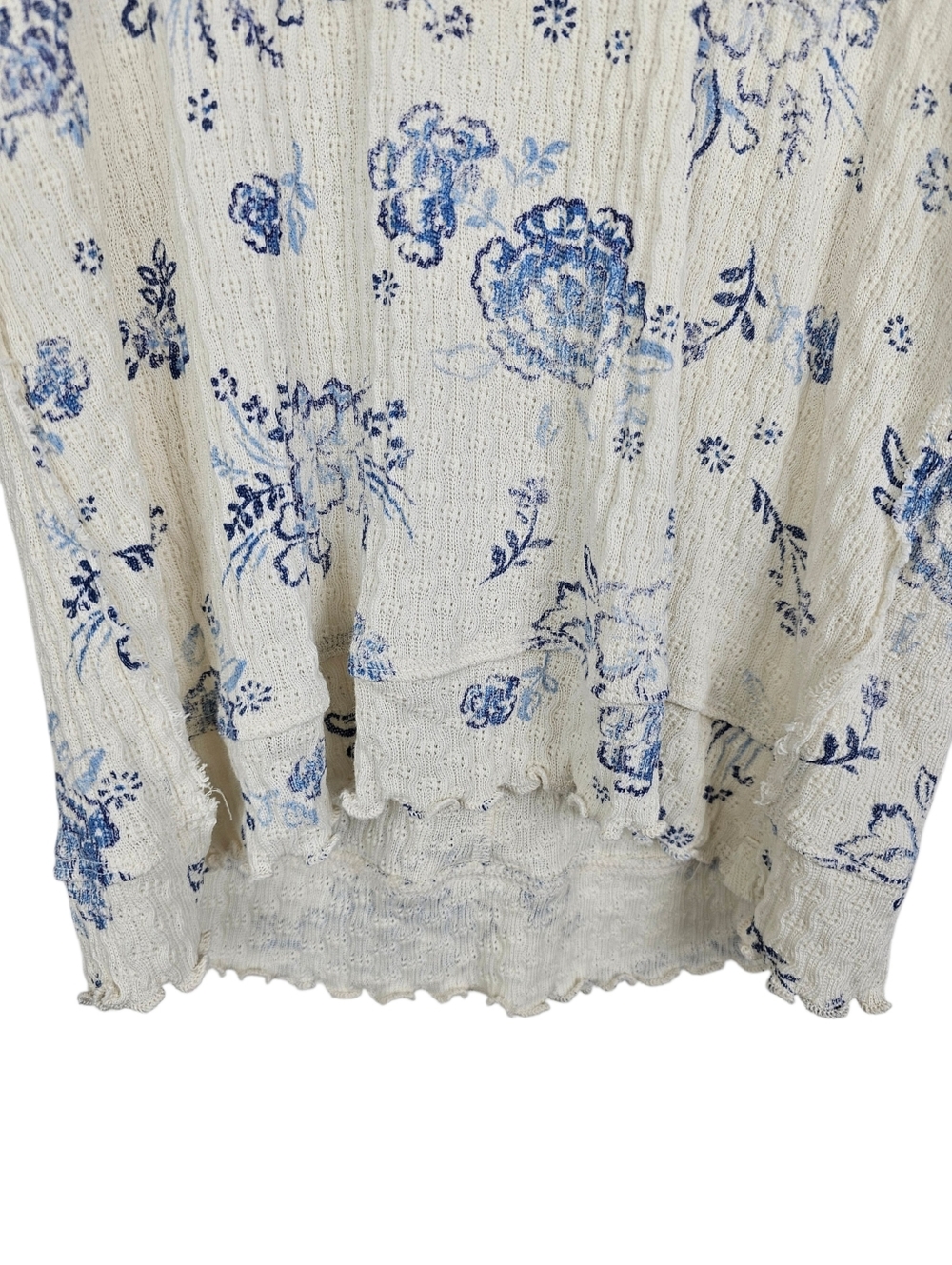 Free People Clover Printed Thermal Top Ivory Combo NWT - Picture 8 of 12